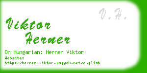 viktor herner business card